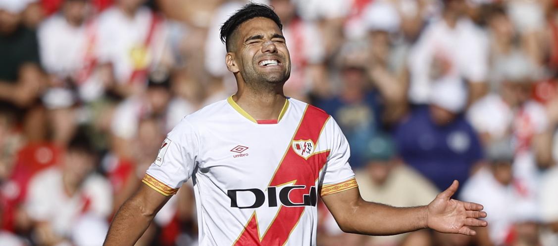 Falcao García sólo ha jugado 357 minutos esta temporada con el Rayo Vallecano.