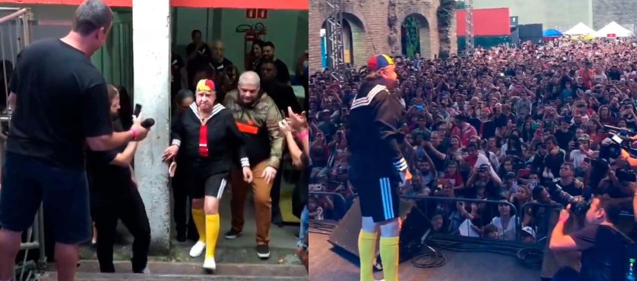 Carlos Villagrán interpretando a ‘Kiko’.