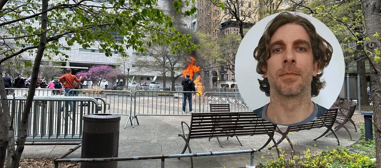 La Policía de Nueva York identificó al hombre que se prendió fuego como Maxwell Azzarello
