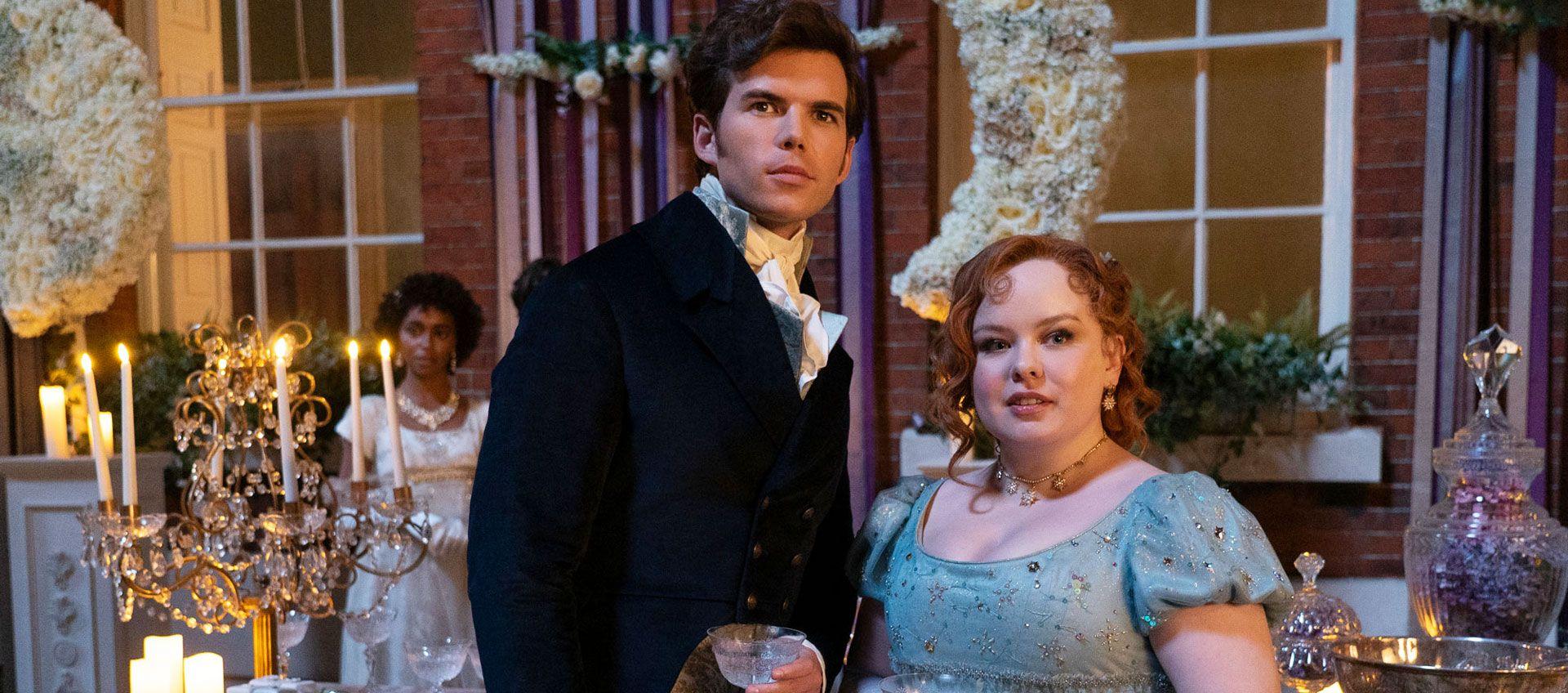 Colin Bridgerton y Penélope Featherington.