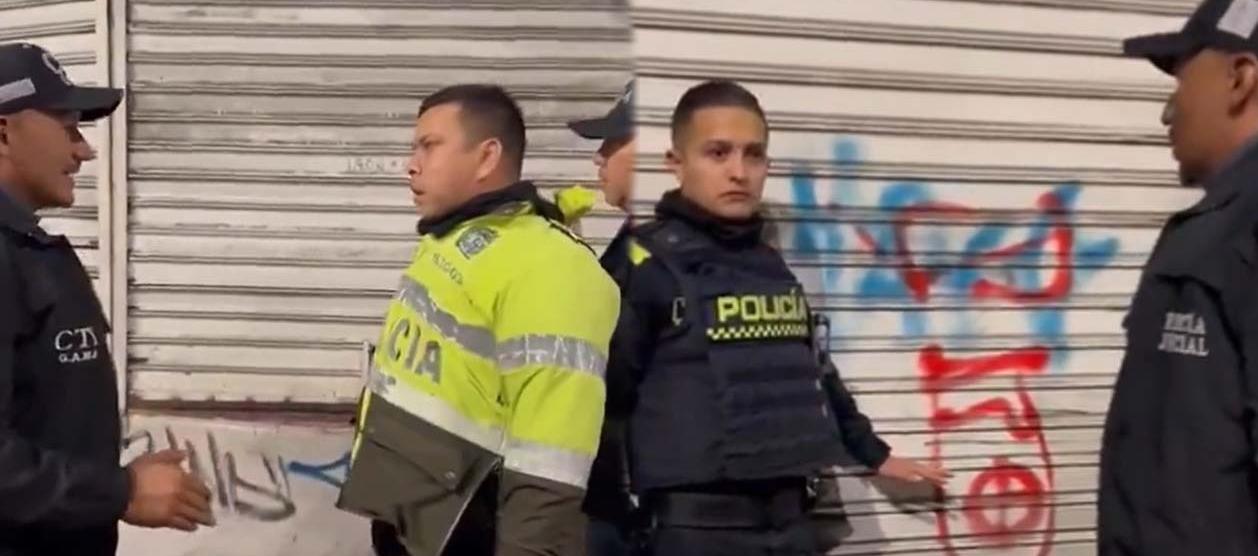 Los uniformados fueron identificados como Luis Alberto Gómez y Wilson Javier Ochoa.