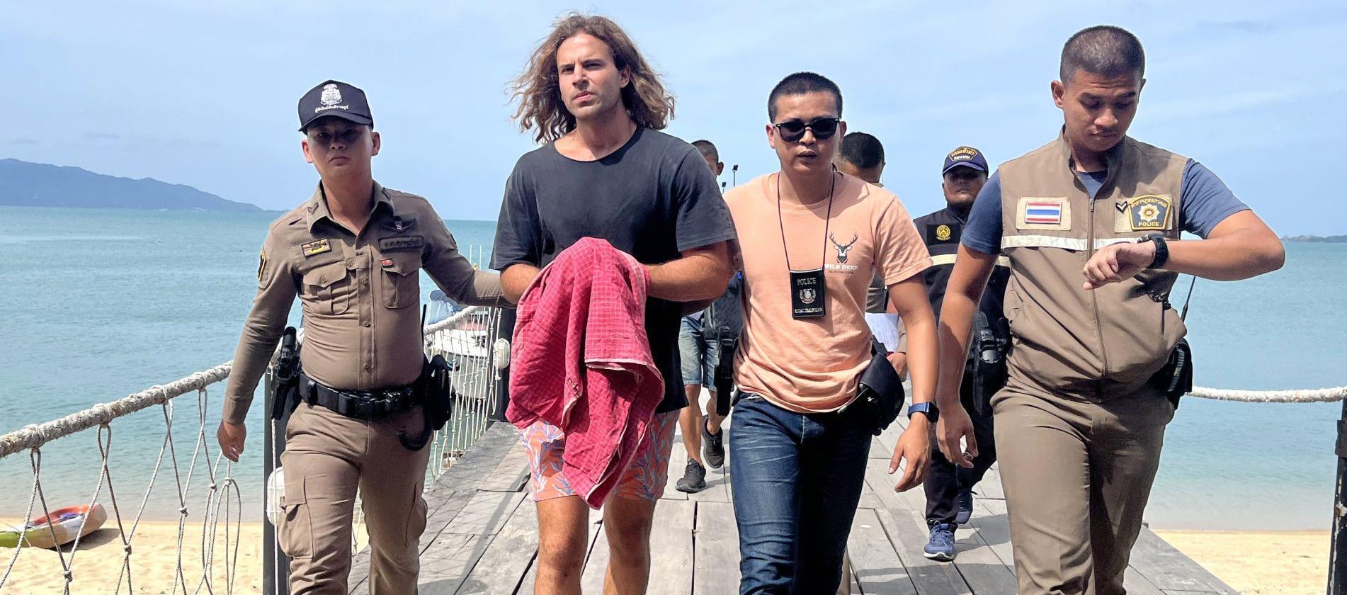 Daniel Sancho, acusado de asesinar al médico colombiano Edwin Arrieta, en Tailandia.