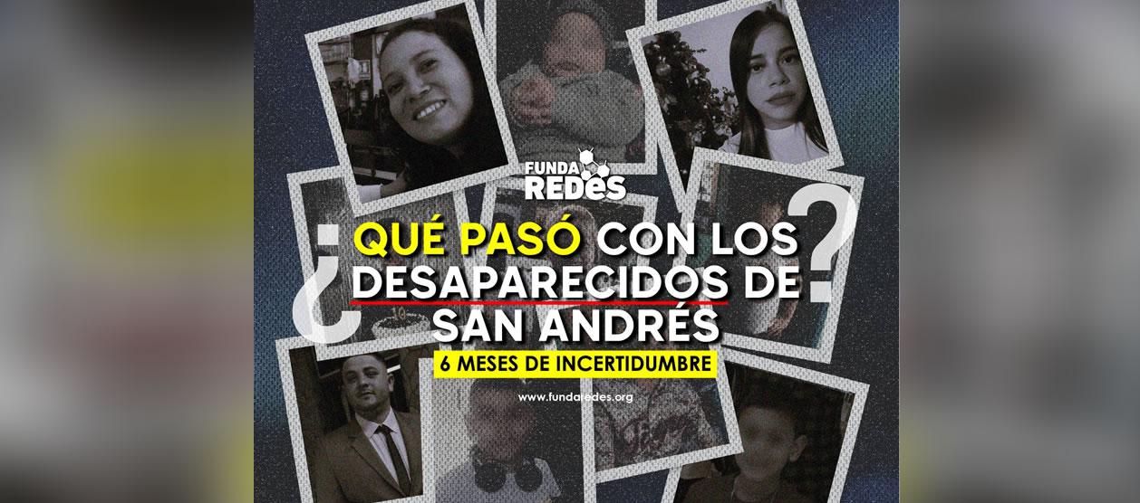 La imagen sobre algunos de los desaparecidos venezolanos que salieron de San Andrés hace seis meses