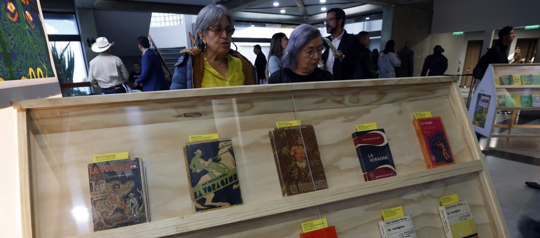 Ejemplares de 'La vorágine' en los estantes de la Feria Internacional del Libro.
