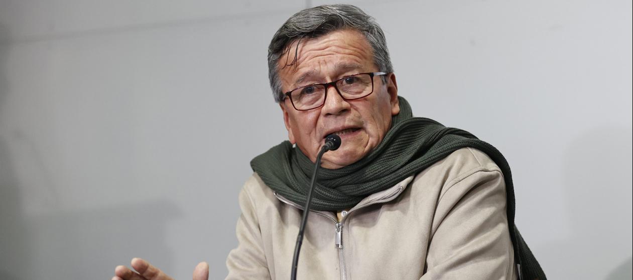Jefe negociador del ELN, Israel Ramírez, alias 'Pablo Beltrán'.