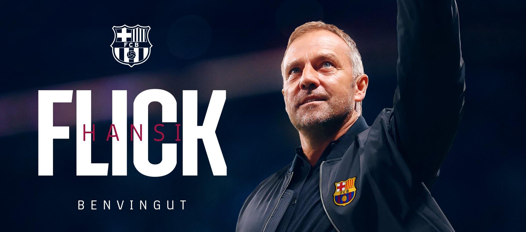 El anuncio oficial del fichaje de Hansi Flick por el Barcelona..