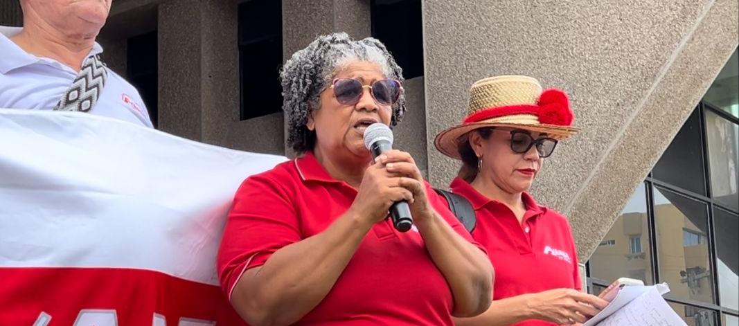 La presidenta de la Adea, Marinelda Salas. 