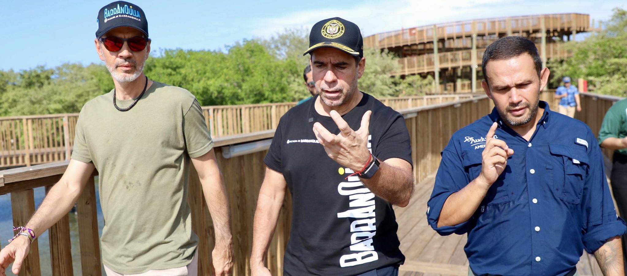 Alcalde Alex Char en el Ecoparque de Mallorquín. 