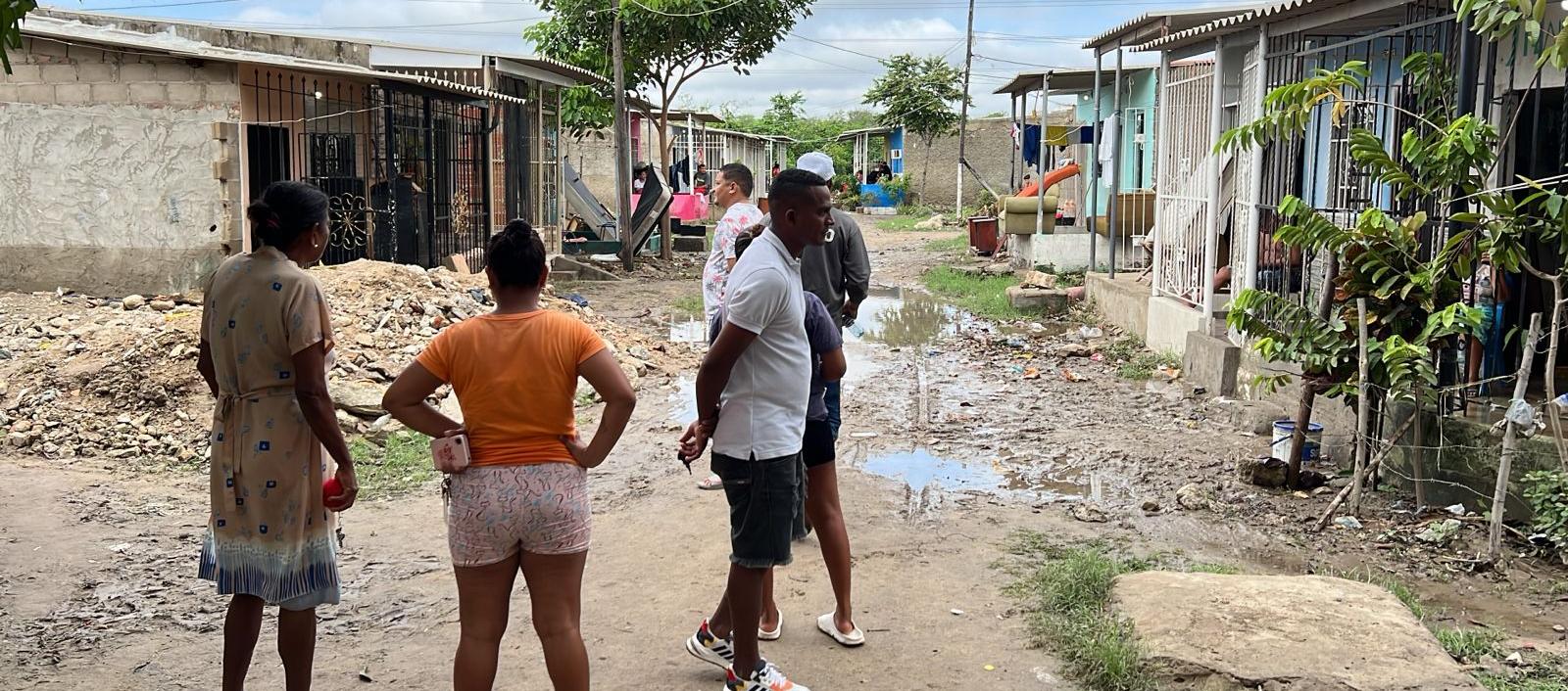 El barrio Don Bosco fue uno de los perjudicados en Soledad. 