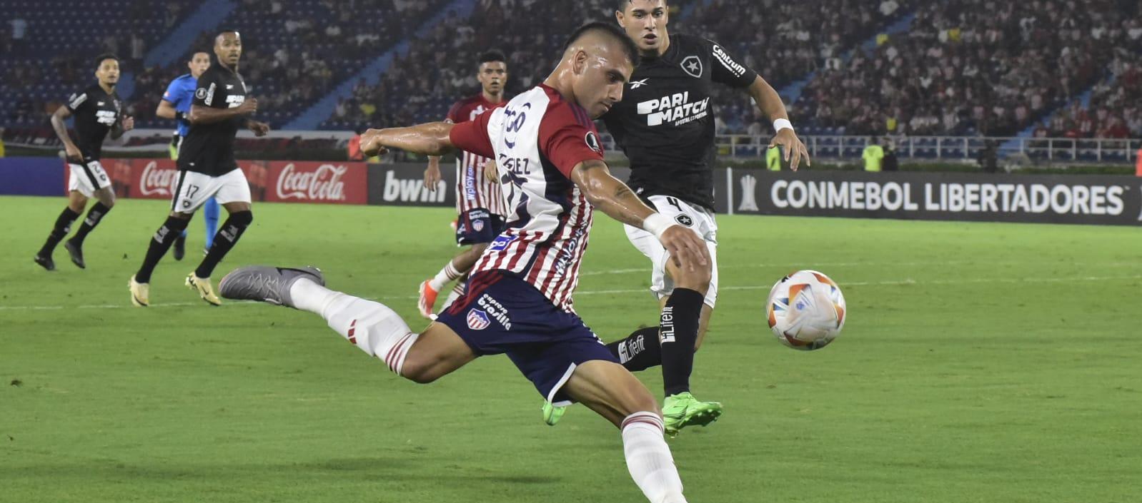 Aspecto del partido en el estadio Metropolitano. 
