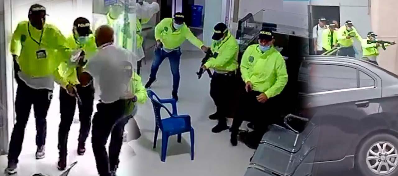 Imágenes del ataque armado.