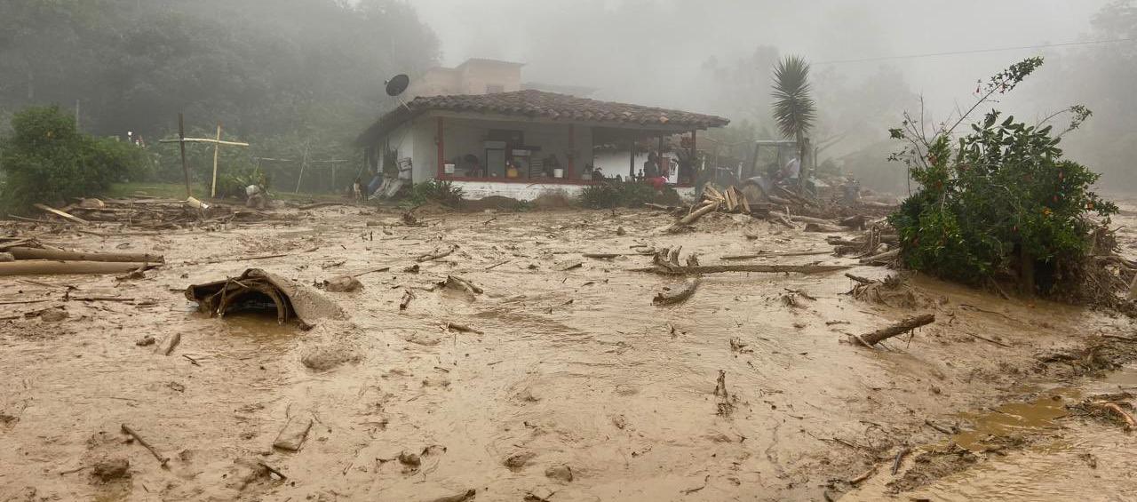 Avalancha arrastró 30 viviendas en el departamento de Antioquia. 
