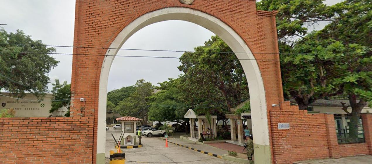 Batallón del Ejército, en Barranquilla, donde se presentó el hecho. 