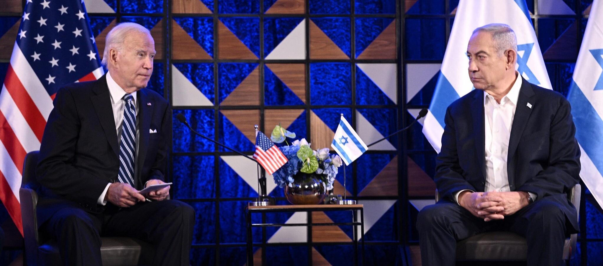 Joe Biden y Benjamín Netanyahu.