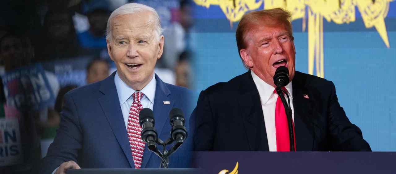 El Presidente de Estados Unidos, Joe Biden, y Donald Trump.