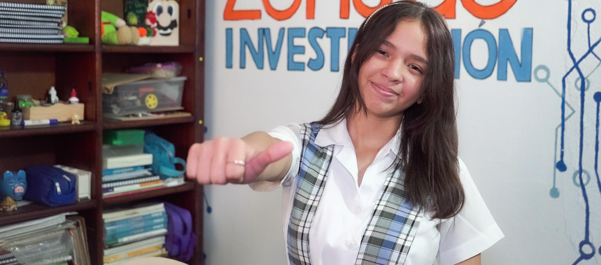 Camila Barros, la estudiante del IED Madre Marcelina.