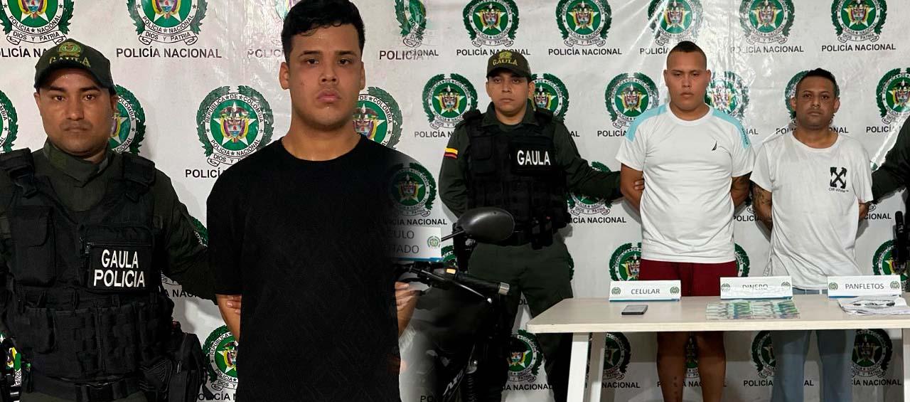 Tres capturados por extorsión en Barranquilla