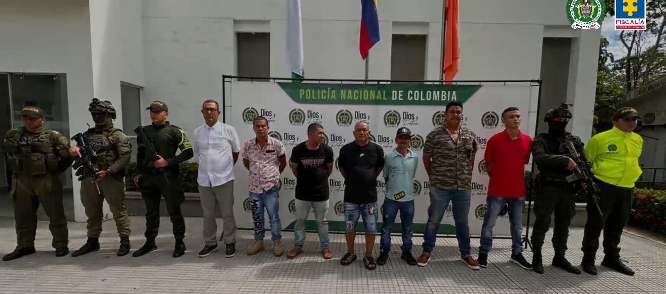 Los capturados en los operativos. 