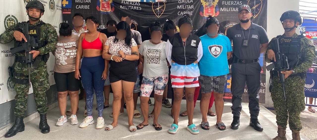 Capturados tras los operativos del Ejército y el CTI de la Fiscalía. 