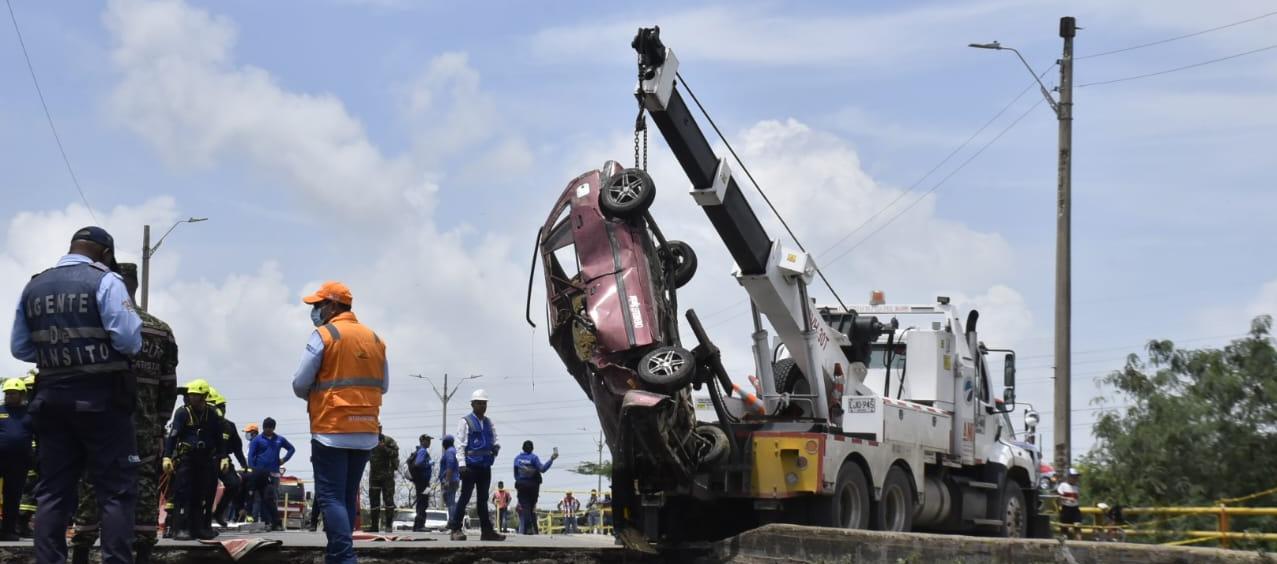 Uno de los carros recuperados.