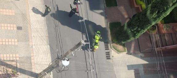 Lugar del atraco en Medellín