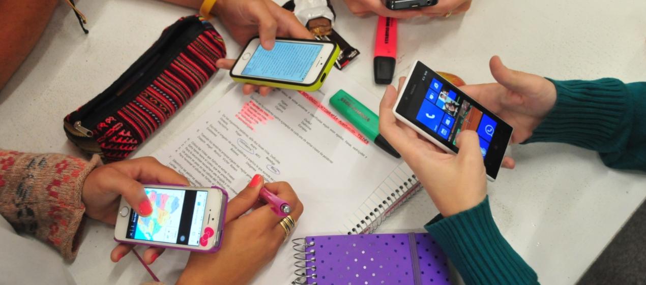Uso de celulares en el colegio. 