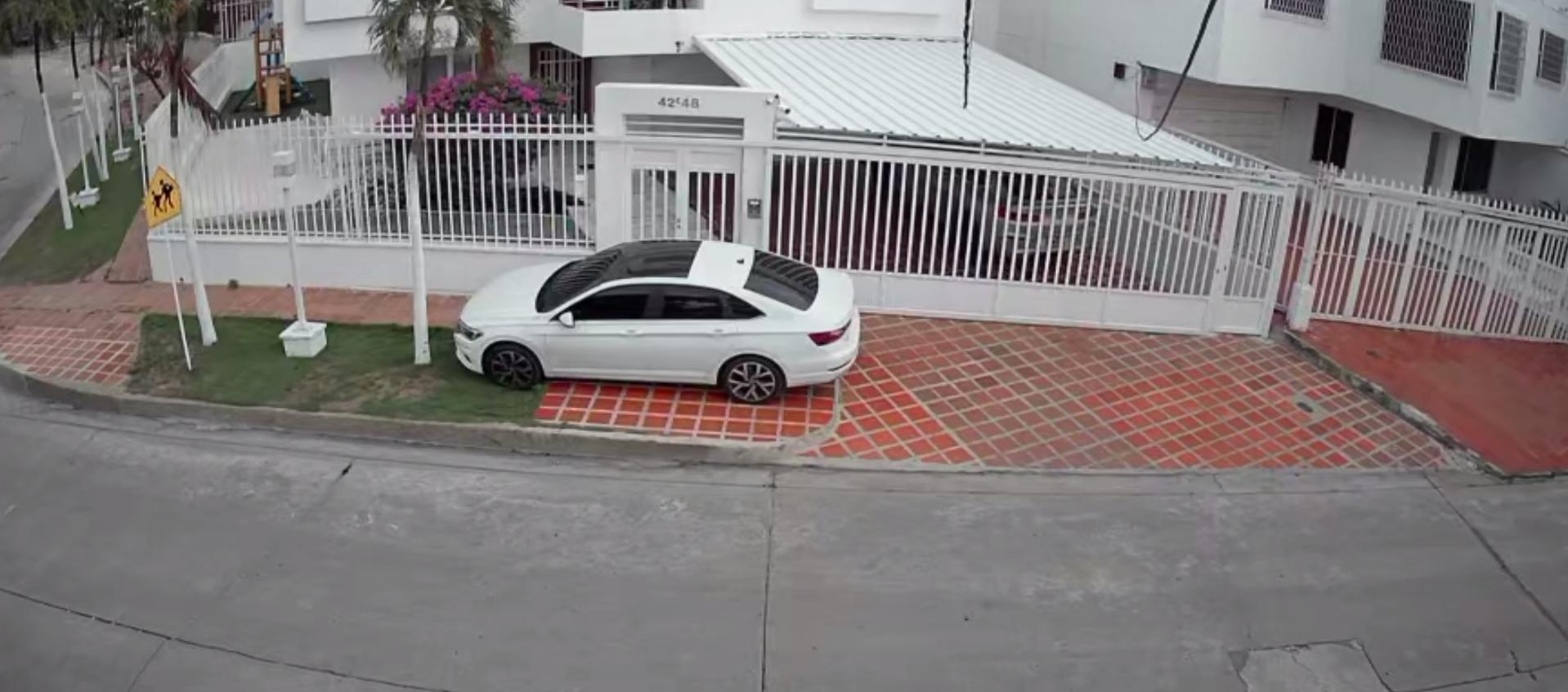 La casa donde ocurrió el robo.