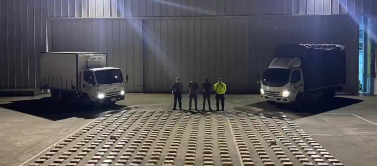 Droga incautada por la Policía. 