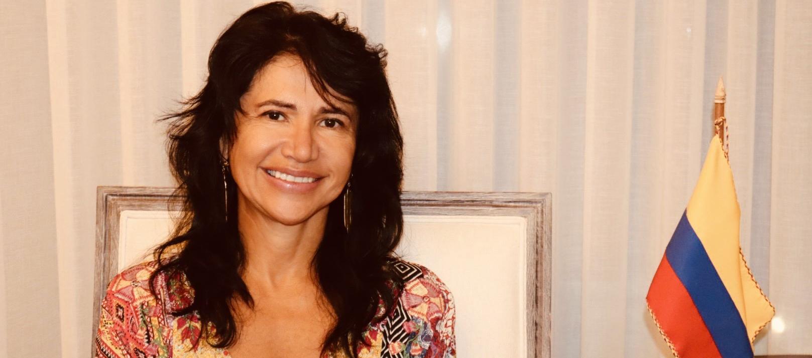 La Embajadora de Colombia en Israel, Margarita Manjarrez.