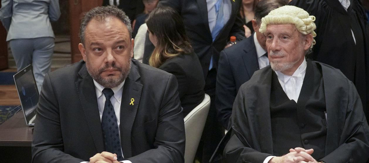 Equipo legal de Israel en la CIJ.