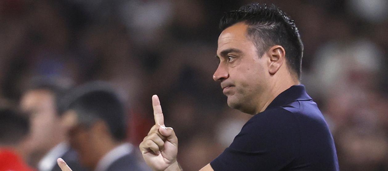 El técnico Xavi Hernández.