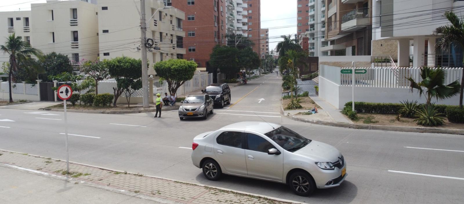 Cambio de sentido vial.