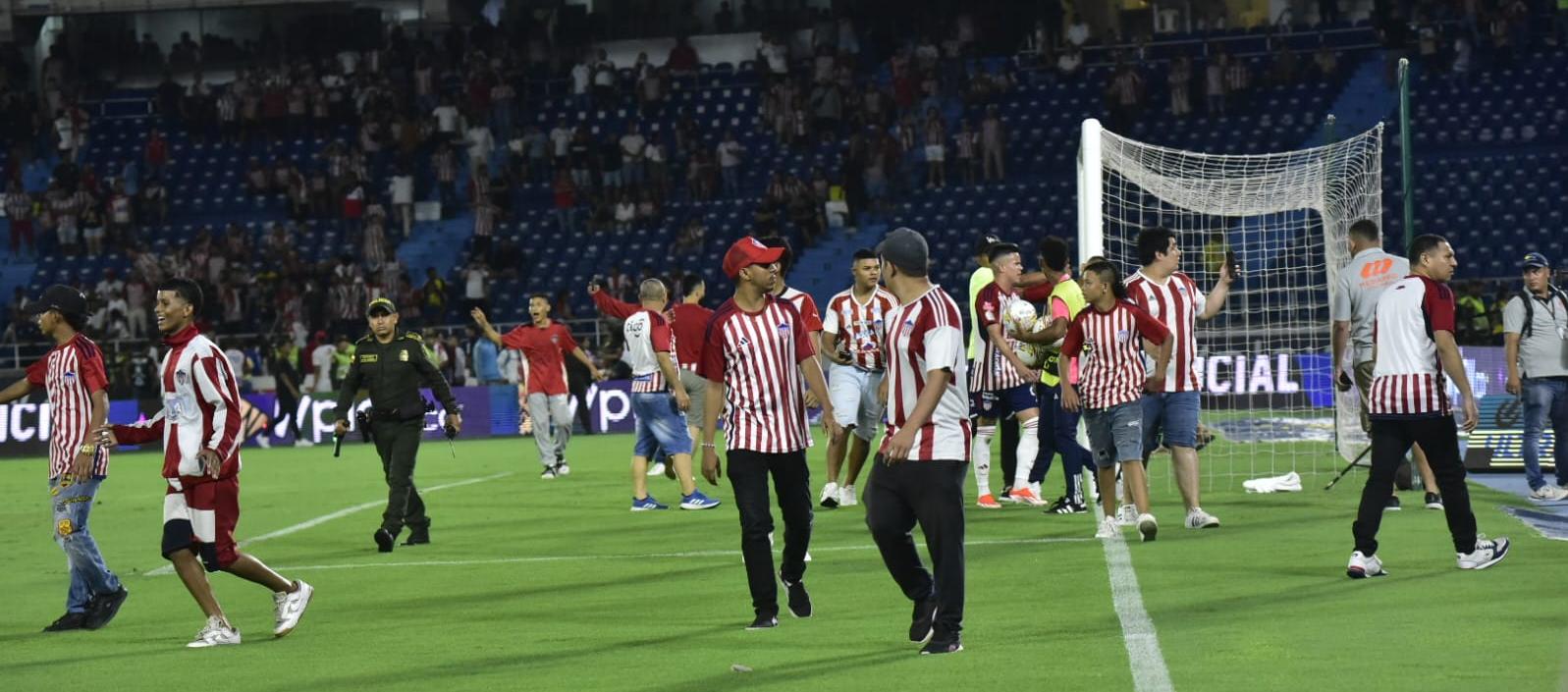 Invasión a la cancha. 