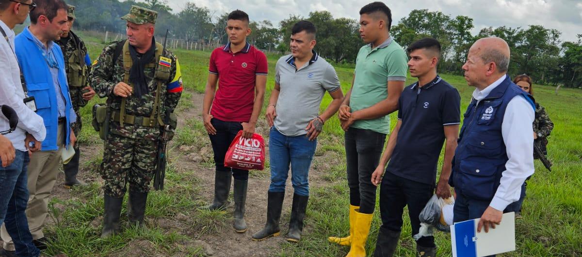 Defensoría del Pueblo recibió a las personas secuestradas.