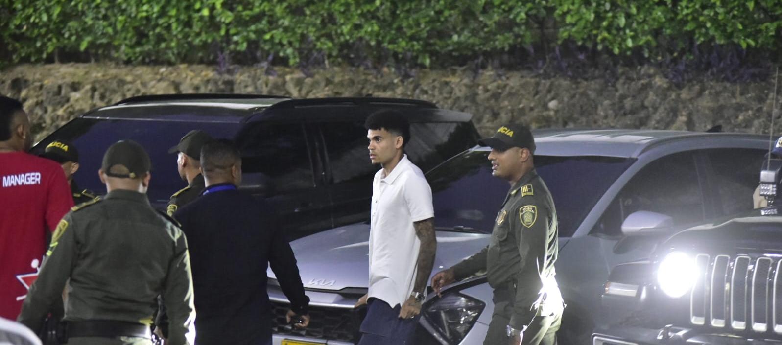 Luis Díaz en el estadio Metropolitano. 