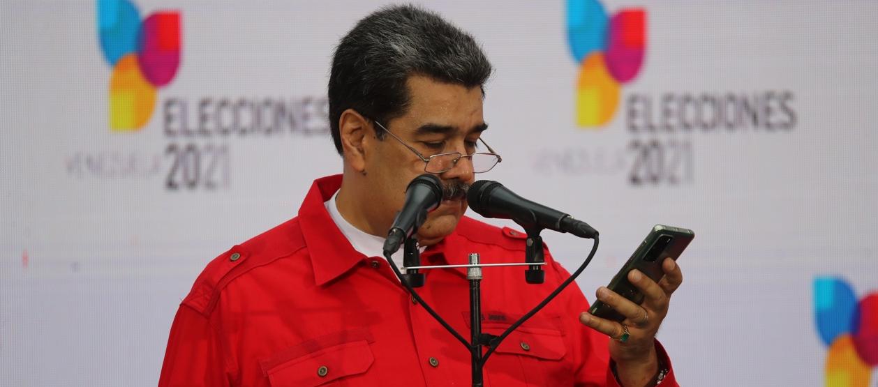 El Presidente de Venezuela , Nicolás Maduro.