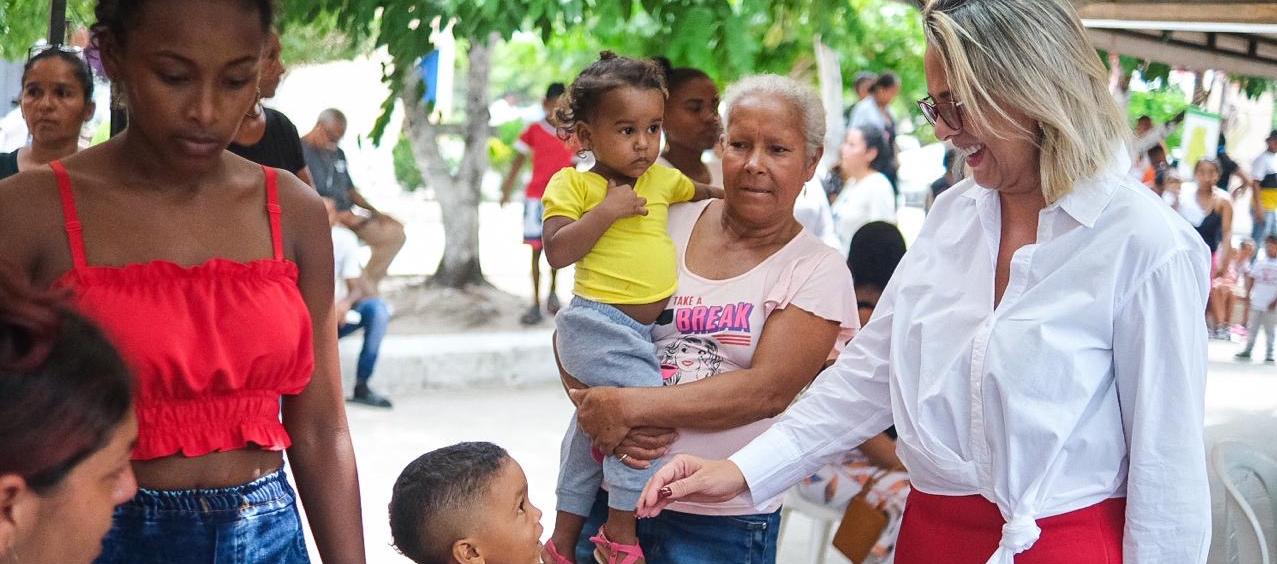 Susana De León, coordinadora de Población Migrantes y Retornados del Atlántico, lideró la feria.
