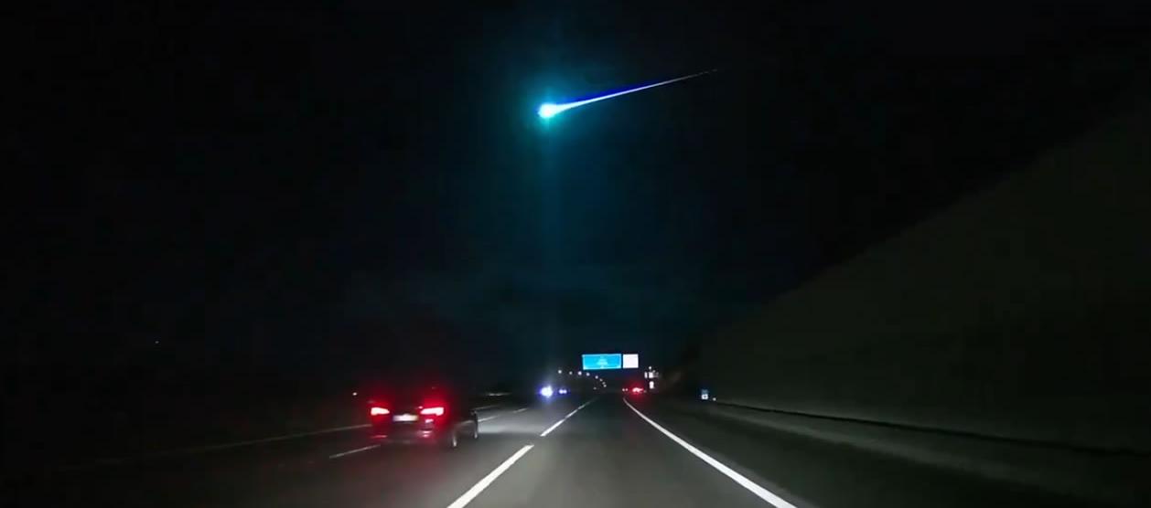 Meteorito iluminó el cielo de la península ibérica. 