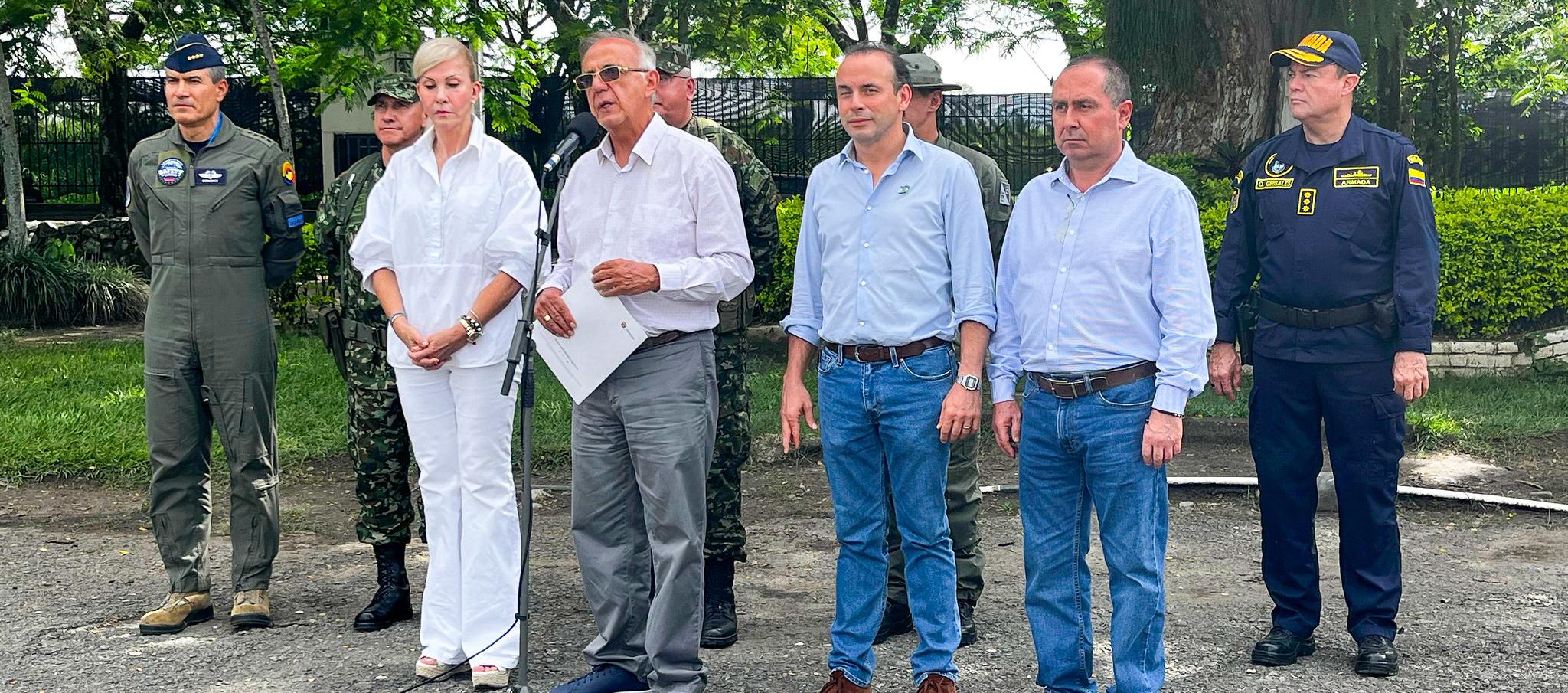 El Ministro de Defensa, Iván Velásquez.