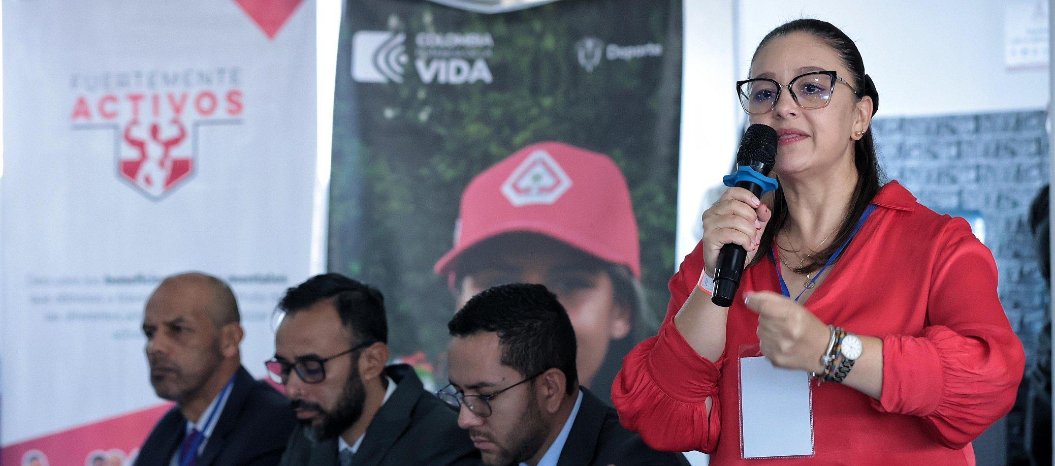 Luz Cristina López, ministra del Deporte.