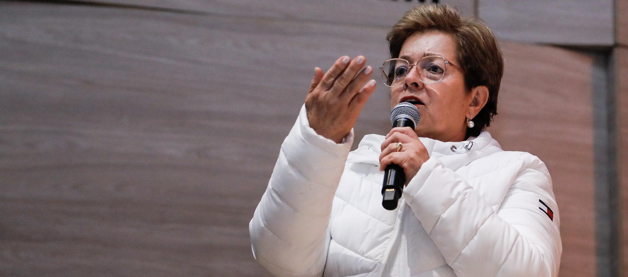 La Ministra de Trabajo, Gloria Inés Ramírez.