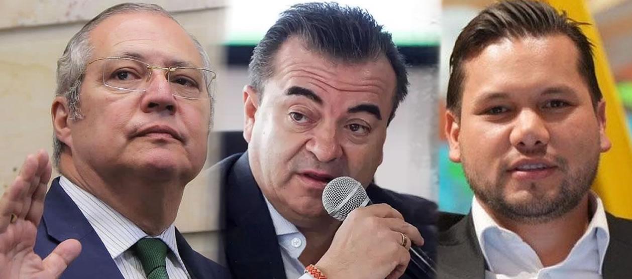 Iván Name, Olmedo López y Andrés Calle.