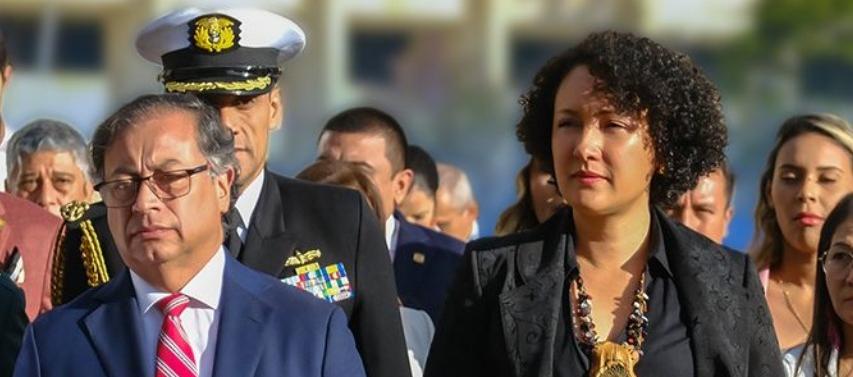 El Presidente Gustavo Petro y la senadora Isabel Zuleta.