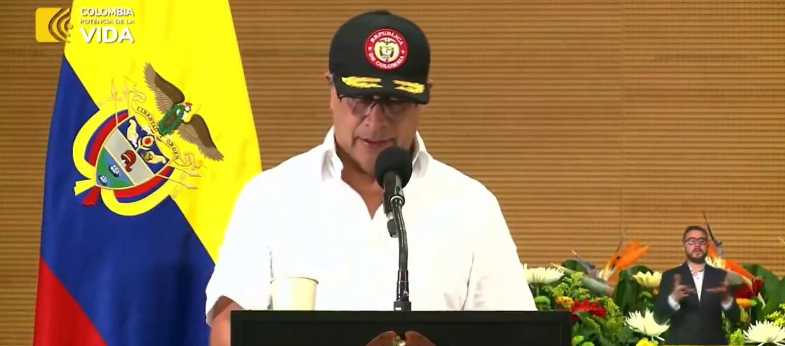 El presidente Petro desde Rosas, Cauca