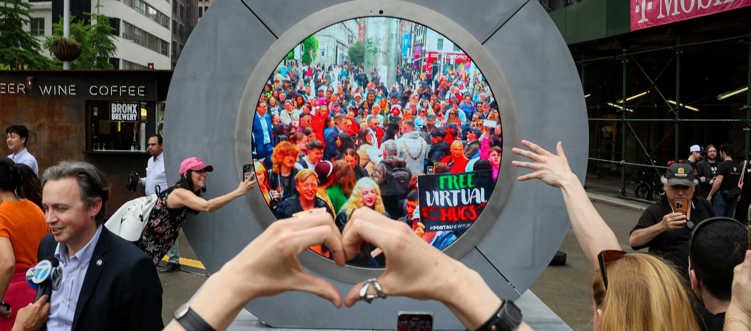 'Portal' digital entre Nueva York y Dublín.