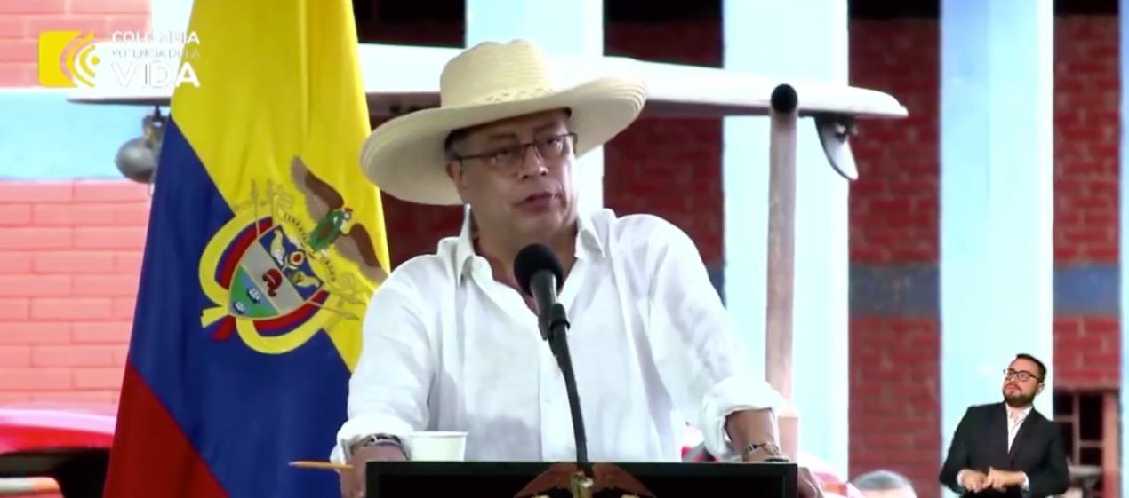 El Presidente Gustavo Petro. 