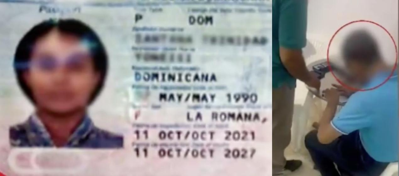Los tramitadores habrían entregando documentación a una dominicana. 