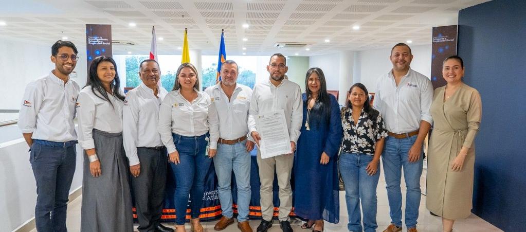 Entrega de la resolución a Uniatlántico. 