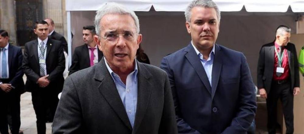 Álvaro Uribe e Iván Duque. 