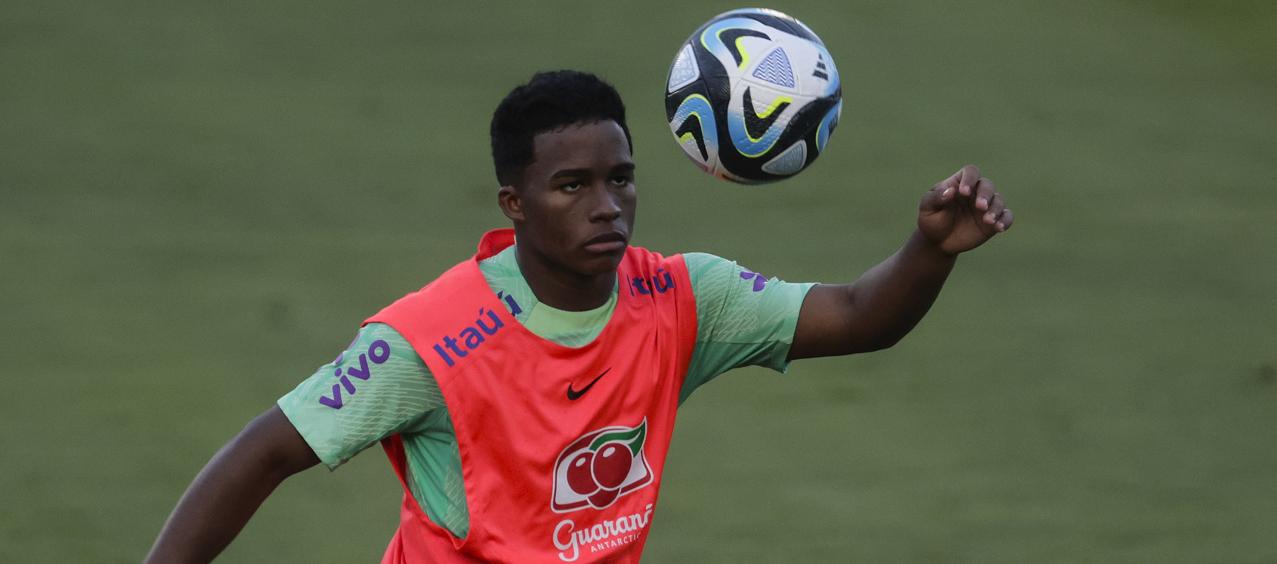 Endrick, atacante del Palmeiras, convocado a la selección brasileña.